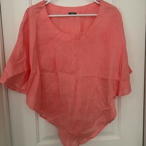 Amelline Coral Flowy Blouse